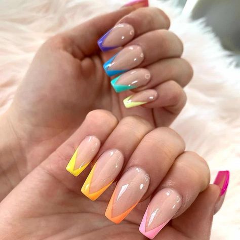 Chevron Nail Designs, Nail Tip Designs, French Manicure Designs, Chevron Nails, New Nail Designs, Chevron Patterns, French Nail Designs, Tip Nails, Great Nails