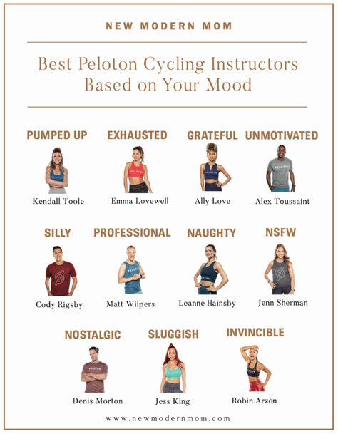 List of best peloton cycling instructors based on your mood Peloton Yoga Schedule, Best Peloton Rides, Peloton Body Transformation, Peloton Workout Plan Beginner, Peloton Beginner Schedule, Peloton Before And After, Peloton Cycle Before And After, Peloton Aesthetic, Peleton Cycle