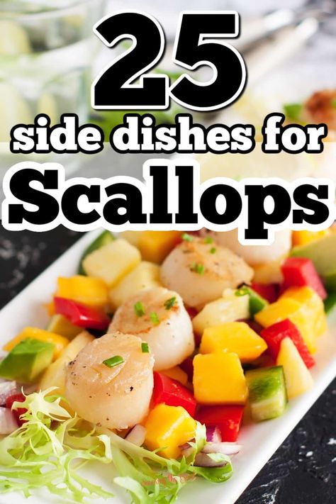 Side For Seafood Dinner, What Goes With Scallops, Sides For Scallops, What To Serve With Scallops, Side Dishes For Scallops, Pan Fried Scallops, Delicious Side Dishes, Best Side Dish, How To Cook Scallops