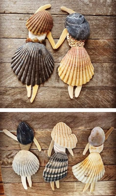 Shell Artwork, Seashell Art Diy, Sea Shells Diy, Beach Themed Crafts, Oyster Shell Crafts, Art Coquillage, Seashell Projects, Shells Diy, Shell Crafts Diy