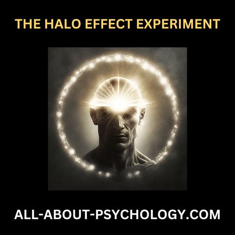 The Halo Effect Experiment. Learn all about the psychological phenomenon directing our perceptions and judgments of others. #TheHaloEffectExperiment #HalloEffect #NisbettAndWilson #psychology #PsychologyStudents #PsychologyMajors Sphere Of Annihilation, Halo Effect Psychology, The Halo Effect, Halo Effect, Psychology, Halo