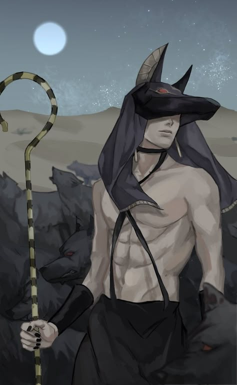 Anubis Ennead Manhwa, Anubis Human Form, Anubis Ennead Fanart, Anubis Fanart, Ennead Anubis, Ennead Fanart, Anubis Ennead, Anubis Art, Egyptian Drawings