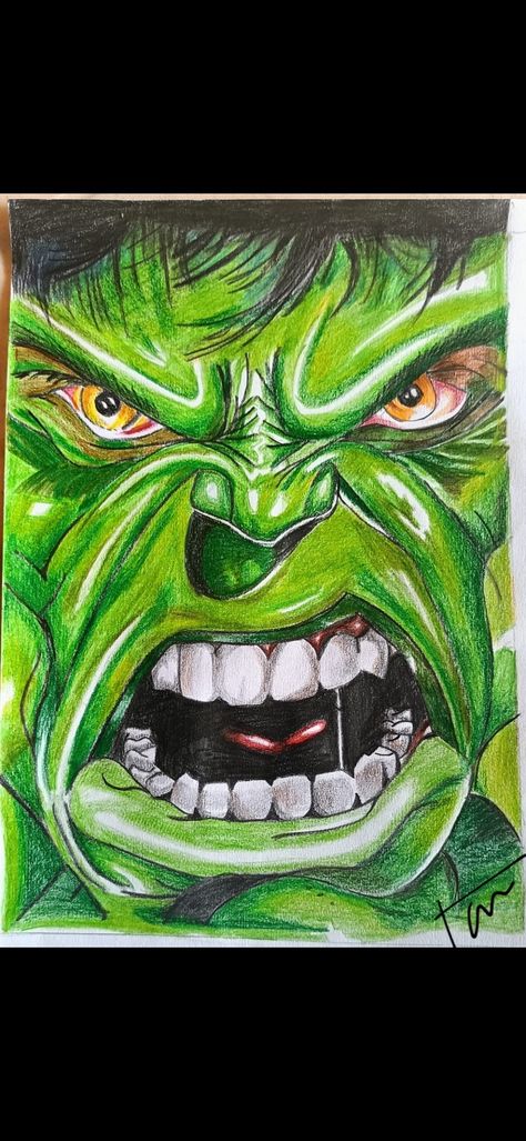 Marvel Drawings Pencil, Pencil Colour Art, Avengers Painting, Christian Drawings, Avengers Hulk, Comic Art Sketch, Pencil Drawings Of Flowers, Eagle Drawing, Spiderman Drawing