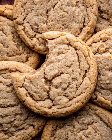 Chewy Peanut Butter Cookies Simple Peanut Butter Cookies, In Bloom Bakery, Bloom Bakery, Chocolate Caramel Cookies, Jif Peanut Butter, Best Peanut Butter Cookies, Easy Peanut Butter Cookies, Chewy Peanut Butter Cookies, Double Chocolate Cookies