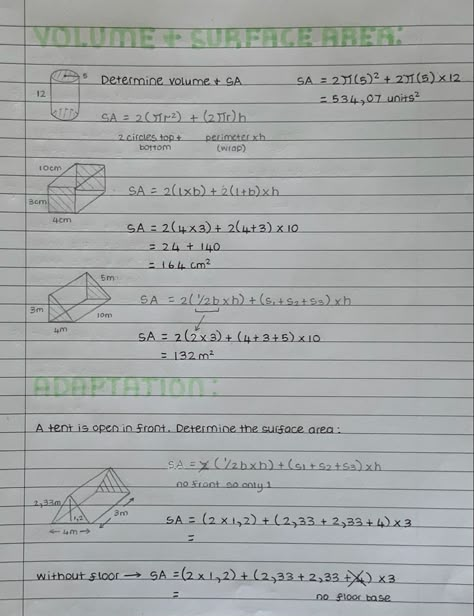 Cute Geometry Notes, Geometry Cheat Sheet High Schools, Year 10 Revision Notes, How To Study Geometry, Revision Notes Maths, Math Notes Aesthetic 7th Grade, Geometry Notes Aesthetic, Grade 10 Math Notes, Geometry Notes High School