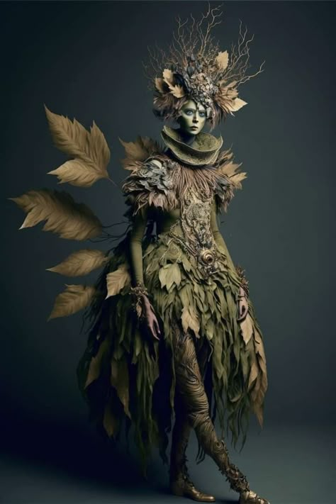 Forest Creature Costume, Forest Fairies, Forest Fairy Costume, Mother Earth Art, Fairy Festival, Mannequin Art, Fancy Art, Woodland Fairy, Earth Art