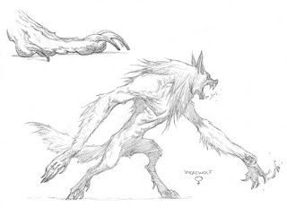 Prescott Draw-Blog Steve Prescott, Solomon Kane, Monster Inspiration, Werewolf Drawing, Female Werewolves, Skin Walker, Monster Sketch, Werewolf Aesthetic, Werewolf Art