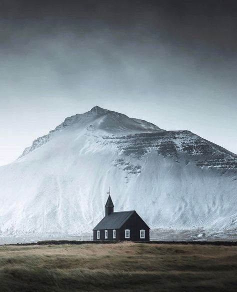 Iceland | Photo by John Balk Icelandic Architecture, Iceland Aesthetic Dark, Iceland Cabin, Hverir Iceland, Iceland Scenery, Iceland Winter Photography, Iceland Architecture, Iceland Aesthetic, Iceland House