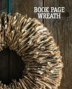 Crafts with Books - Sugar Bee Crafts Scissors Art, Book Wreath, Jul Diy, Book Page Wreath, Old Book Crafts, Make A Wreath, Cloth Paper Scissors, Paper Art Projects, Recycled Books