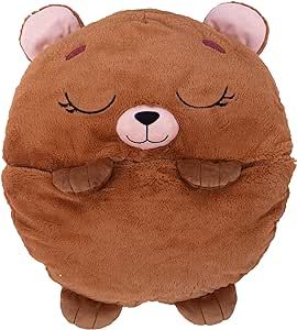 #amazon , #gift , #christmas, #kids, #pillow Happy Nappers, Cute Pillows, Sleep Sacks, Happy Animals, Sleeping Bag, Brown Bear, Soft Toy, Animal Plush Toys, Plush Toy