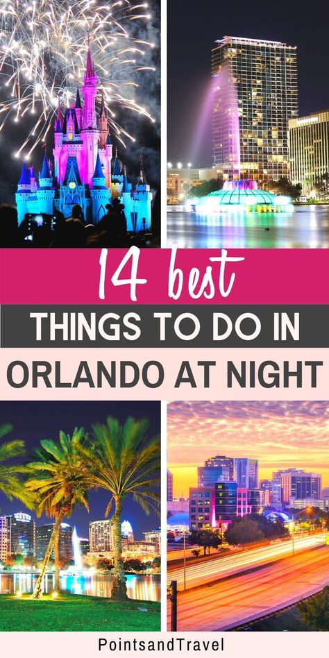 14 Best Things To Do In Orlando At Night Orlando Florida Things To Do For Couples, Orlando Date Night Ideas, Orlando At Night, Florida At Night, Orlando Film, Orlando Outlet, Things To Do Orlando, Orlando Nightlife, Orlando Eye