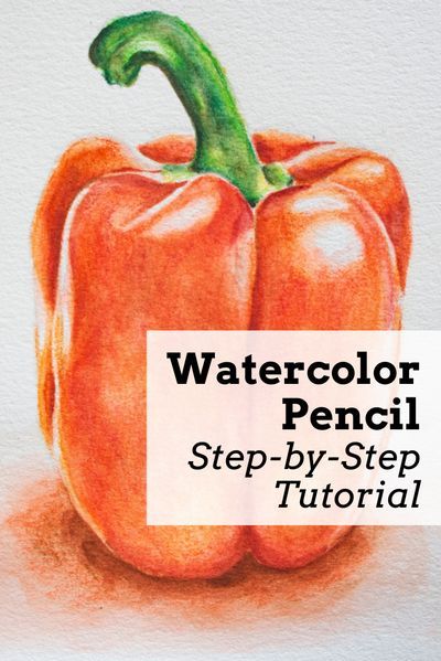 Watercolor Pencil Tutorial Step By Step, Watercolor Pencil Art For Beginners Step By Step, Water Colour Pencils Drawings, Coloured Pencils Art, Watercolor Drawings For Beginners, Aquarelle Pencils Art, Color Pencil Art Tutorial Step By Step, Watercolour Pencil Art Tutorials, Watercolor Tutorials For Beginners