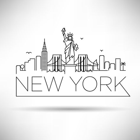 New york movie kare 01 New York City Embroidery, New York Drawing Sketches, New York Embroidery, New York Drawing, New York Movie, Skyline Drawing, New York Tattoo, Nyc Tattoo, New York Logo