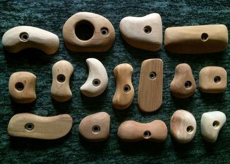 Home Climbing Wall, Indoor Climbing Wall, Climbing Art, Diy Workout, Tree House Kids, Climbing Holds, Tennis Accessories, Got Wood, Climbing Wall