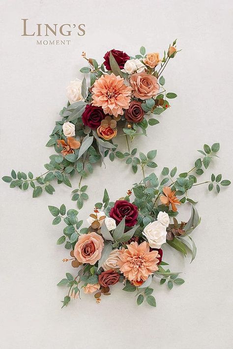 Head Table Wedding Decorations, Wedding Flowers Greenery, Floral Swags, Table Floral Arrangements, Rusting Wedding, Head Table Decor, Sweetheart Table Wedding, Wedding Flower Packages, Handmade Bouquets