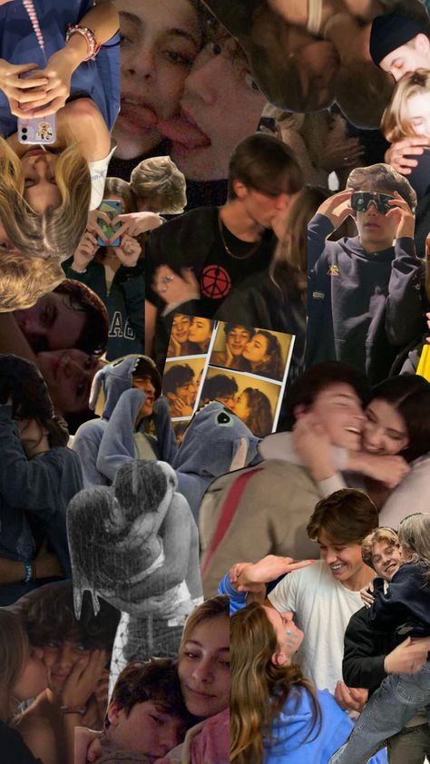 Couple Picture Collage Ideas, Collage Couple Pictures, Couple Collage Ideas, Couple Collage, Famous Hairstyles, Boyfriend Instagram, Photo Cutout, Couples Poster, Instagram Couples