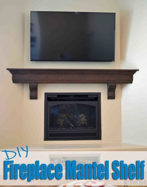 Create that room focal point that you've been dreaming about. DIY fireplace mantel shelf for about $210 in knotty alder! Shelf Plans, Diy Fireplace Mantel, Room Focal Point, Fireplace Mantel Shelf, Mall Decor, Fireplace Mantle Decor, Mantle Shelf, Knotty Alder, Faux Fireplace