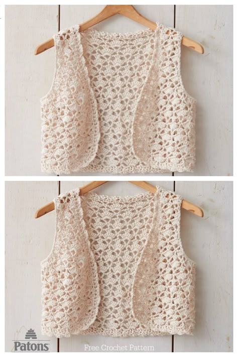 Diy Crochet Vest, Crochet Vest Outfit, Crochet Vest Pattern Free, Crochet Cardigan Tutorial, Waistcoat Pattern, Crochet Blouse Pattern, Vest Pattern Free, Crochet Vest Pattern, Lace Vest