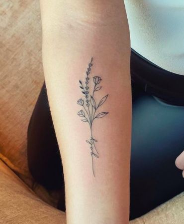 Delicate Flower Tattoo, Mini Tats, Around Arm Tattoo, Dog Paw Tattoo, Floral Tattoos, Tattoos For Women Flowers, Paw Tattoo, Meaningful Tattoos For Women, Flower Moon