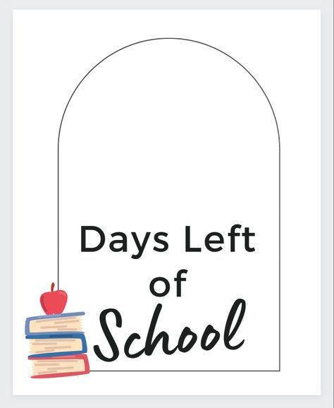 Days left of school countdown sign Last Days Of School Countdown Ideas, Days Of School Countdown, School Countdown Ideas, End Of School Year Countdown, Days Left Of School Countdown, A-z End Of Year Countdown, Primary School Activities, School Countdown, Crayola Coloring Pages