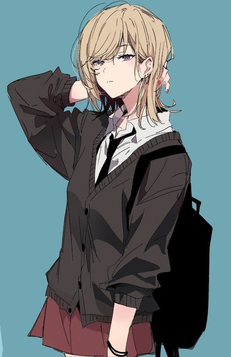 An Anime, Anime Character, Blonde, Twitter, Hair, Anime, Blue, Clothes, Black