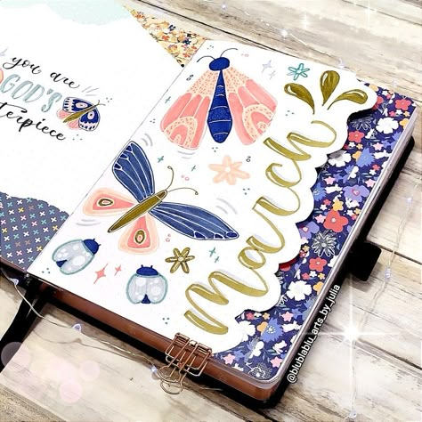 #bujo #bulletjournal #march #coverpage #lettering #doodle #illustration #insect #spring #planwithme #washitape #scrap #writing March Cover Page, Cute Insects, Bullet Journal Planning, Journal Planning, Beautiful Dragonfly, Bullet Journal Cover Page, Bullet Journal Cover, Insects Theme, Bullet Journal Ideas Templates