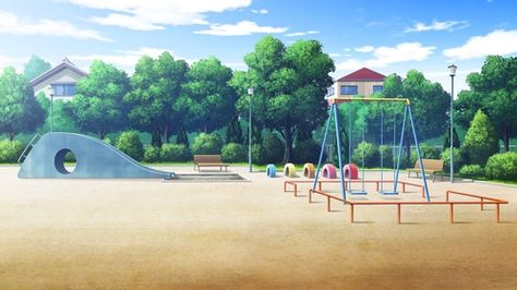 anime, anime park, and anime scenery image Anime Playground, Episode Interactive Backgrounds, Anime Places, Episode Backgrounds, Anime City, Scenery Background, Anime Scenery Wallpaper, Visual Novel, Scenery Wallpaper