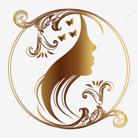 Beauty Logo Design Ideas Graphics, Women Logo Design Ideas, Logo Beauty Cosmetics, Beauty Parlour Logo, Hairdressing Logo, Hairdresser Logo Design, Skin Care Logo, Women Salon, Beauty Care Logo