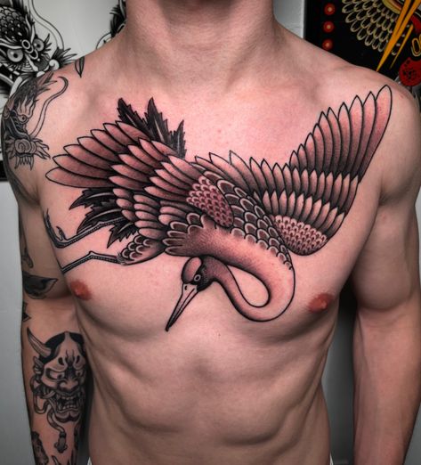 patchwork tattoos traditional
tattoos Crane Tattoo Chest, Traditional Tattoo Art Japanese, Crane Chest Tattoo, Traditional Crane Tattoo, Crane Bird Tattoo, Traditional Bird Tattoo, Crane Tattoo, Japanese Crane, Chest Piece Tattoos