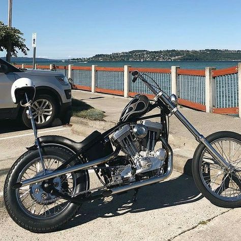 Evo Sportster Chopper, Attack On Titan Tattoo, Triumph Chopper, Sportster Chopper, Custom Sportster, Biker Gang, Harley Davidson Chopper, Chopper Motorcycle, Harley Bikes