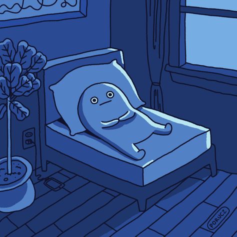 Thinking In Bed, Sleeping Animation, Can’t Sleep, Insomnia Illustration, Sleep Animation, Alone Gif, Sleeping Mood, Sleeping Video, Sleep Wallpaper