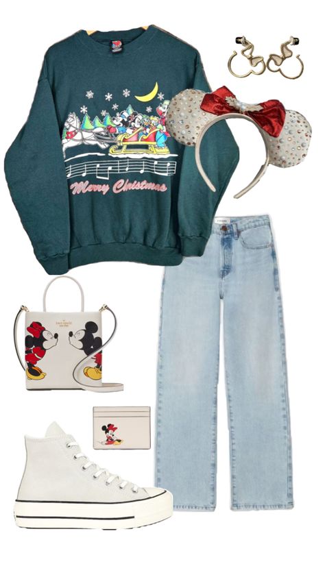 magic kingdom ootd Disney World Christmas Outfit, Paris Winter Outfit, Christmas Disney Outfits, Disney Outfits Winter, Disneyland Christmas Outfit, Casual Disney Outfits, Disney Vacation Outfits, Magic Kingdom Outfit, Disney Family Outfits