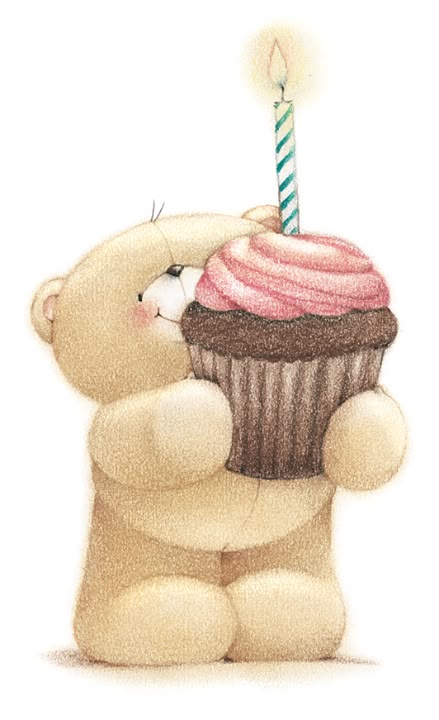 Que tiernoooooo!!!! Happy Birthday Bear, Forever Friends Bear, Teddy Bear Pictures, Forever Friends, Tatty Teddy, A Teddy Bear, Hallmark Cards, Bear Birthday, Happy B Day