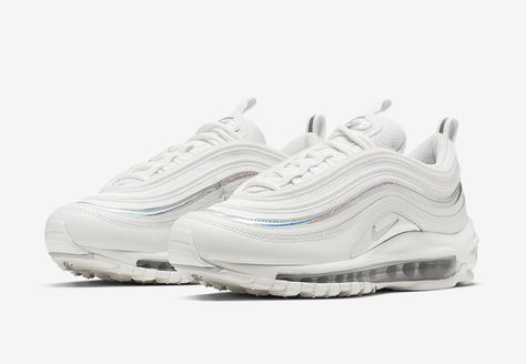 #SneakerScouts on Twitter: "#SneakerScouts The Nike Women's Air Max 97 SE 'White/Iridescent' is now available via @FinishLine! |$170| https://t.co/CEuotxI8gS… https://t.co/HFZn4IEiVc" Nike Factory Store, Nike Air Max 97 White, Reebok Princess, Nike Factory, Air Max 90 Premium, Silver Sneakers, Air Max Women, Air Max Plus, Puma Women