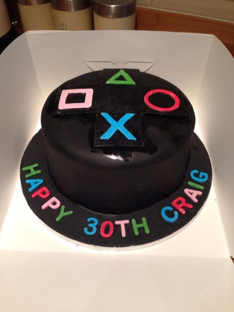 Ps4 Cake, Playstation Cake, Xbox Cake, Game Cake, Video Game Cakes, Choc Cake, Video Games Birthday, Party Finger Foods, Boy Birthday Cake