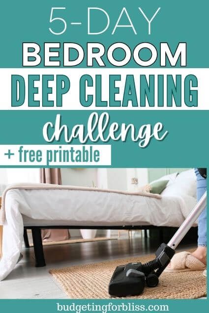 Spring Clean Bedroom, Bedroom Deep Cleaning List, Room Deep Cleaning, Deep Cleaning Bedroom, Deep Cleaning Lists, Bedroom Storage For Small Rooms, Bedroom Organizing, Bedroom Cleaning, Room Cleaning Tips