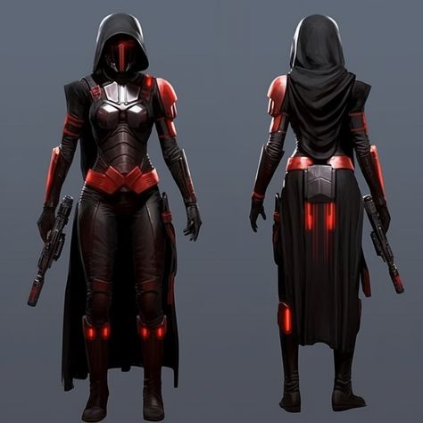 Sith Robes Concept, Sith Oc Female Art, Dwarven Tavern, Sith Robes, Warlock Cosplay, Sith Oc, Star Wars Sith Female, Starfinder Characters, Female Sith