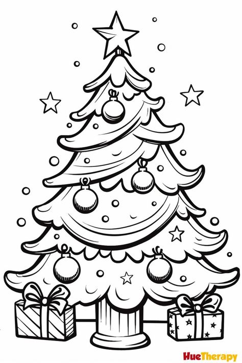 13 Free Printable Christmas Tree Coloring Pages Christmas Tree Coloring, Printable Christmas Tree, Merry Christmas Coloring Pages, Kids Christmas Coloring Pages, Christmas Colouring Pages, Fargelegging For Barn, Tree Coloring, Free Christmas Coloring Pages, Christmas Tree Drawing