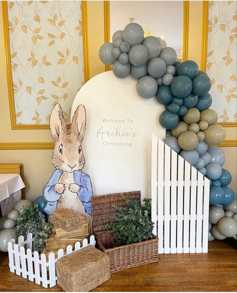 Rabbit Theme Party, Peter Rabbit Theme Party, Tale Of Peter Rabbit, Peter Rabbit Birthday, Bunny Birthday Party, Peter Rabbit Party, Baby Birthday Themes, Bunny Baby Shower, Bunny Party