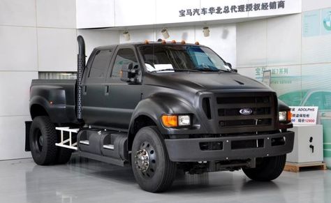 Ford F-650 Black Matte Color Ford F650, Custom Lifted Trucks, Cars Collection, Truck Yeah, By Any Means Necessary, Ford Pickup Trucks, Jeep Truck, Ford Pickup, Work Truck