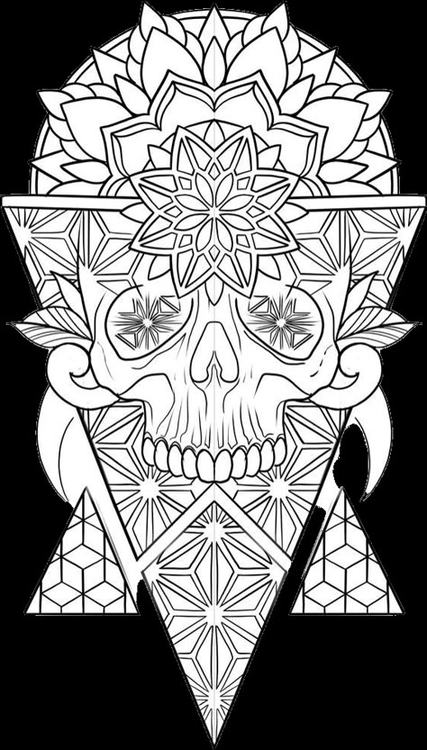 Geometric Skull Tattoo Design, Tattoo Patterns Design, Geometric Tattoo Outline, Mandala Tattoo Mann, Geometric Tattoo Sleeve, Geometric Tattoo Stencil, Geometric Tattoo Sleeve Designs, Geometric Tattoo Pattern, Monster Tattoo