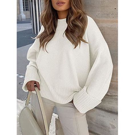 Fall Pullover Sweaters, Oversized Sweater Women, Oversized Crewneck, Oversized Knitted Sweaters, Womens Crewneck, Oversized Pullover, Comfy Sweaters, Sweater Brands, Knitted Pullover Sweaters