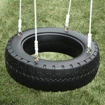 Reuse Tires, Outdoor Forts, Tire Swings, Kids Backyard, Tire Art, Tire Swing, Outdoor Play Area, Tyres Recycle, Old Tires