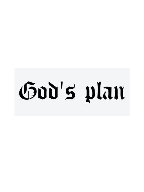 Gods Plan Tattoo Ideas, God Plan Tattoo, Gods Plan Tattoo, Plan Tattoo, God Tattoos, Text Tattoo, Rug Ideas, Marvel Iron Man, Gods Plan