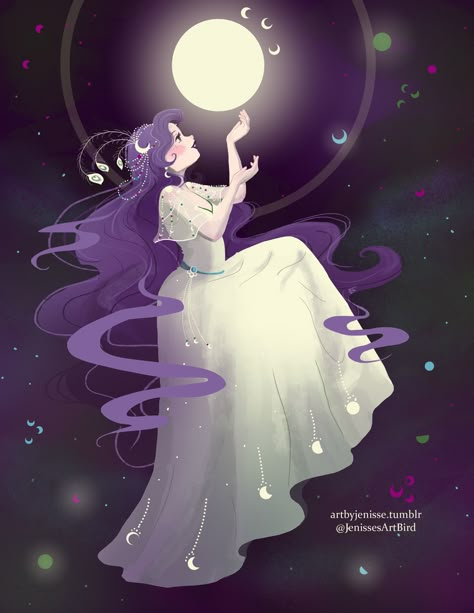 Moon Goddess Purple Goddess Art, Sister Dynamics, Goddess Tattoos For Women, Moon Magic Art, Galaxy Things, Goddess Tattoos, Space Goddess, Selene Goddess, Galactic Art