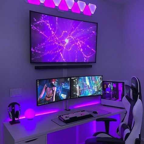 Instagram photo by Shop For Gamers • Jul 22, 2019 at 5:13 PM #gamingsetup #pcsetup #gamingrig Gamer Room Diy, Ikea Linnmon, Gaming Computer Setup, Brothers Room, Gaming Desk Setup, Best Gaming Setup, Gamer Room Decor, Pc Gaming Setup, Video Game Room Design