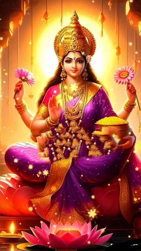 Maha Laxmi Goddesses, Maa Laxmi Hd Wallpaper, Laxmi Goddess Wallpapers, Lakshmi Devi Images, Mata Images, Laxmi Goddess, Maha Laxmi, Devi Lakshmi, Laxmi Mata