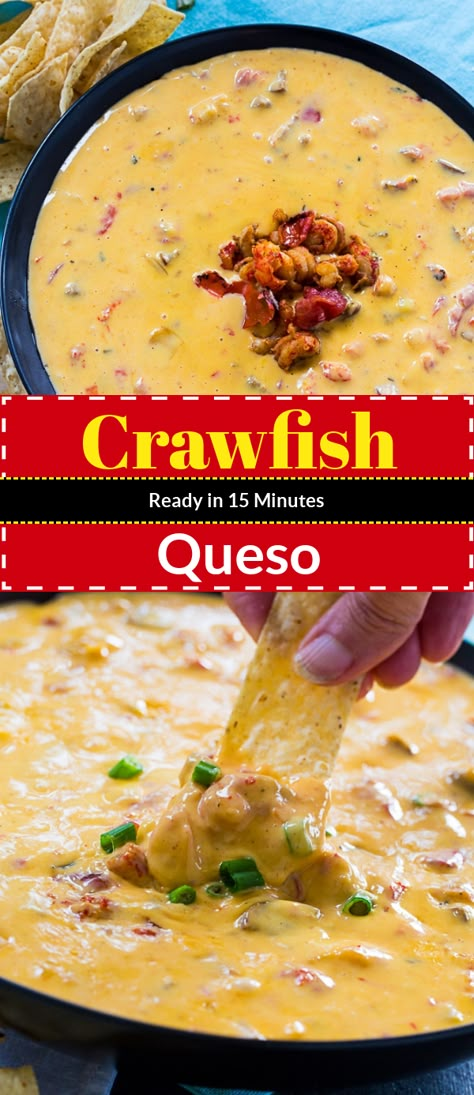 Cajun Cheese Dip, Crawfish Dip Recipes Appetizers, Hot Crawfish Dip, Easy Crawfish Dip Recipes, Spicy Crab Queso, Cajun Crawfish Dip, Seafood Cheese Dip, Crawfish Rotel Cheese Dip, Crawfish Cheese Dip