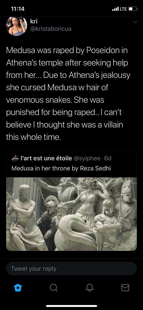 Medusa Ancient Art, Medusa Pfp Greek, How To Worship Medusa, Medusa Story Mythology, The Story Of Medusa, Medusa Archetype, Medusa X Blind Girl, Medusa Poems, Medusa Quotes Beautiful