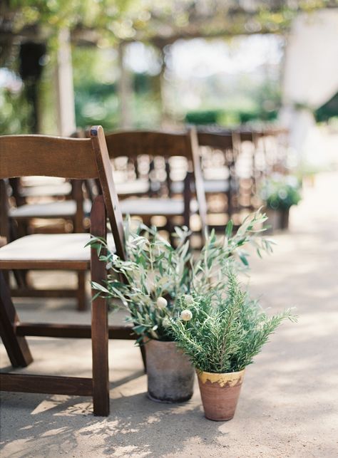 Photography: Patrick Moyer Photography - patmoyerweddings.com Floral Design: Loop Flowers - loopflowers.com Wedding Venue: Santa Barbara Historical Museum - santabarbaramuseum.com Ideas Boda Originales, Wedding Aisles, Original Wedding Ideas, Vasos Vintage, Bride Party, Aisle Flowers, Practical Wedding, Sustainable Wedding, Eco Friendly Wedding